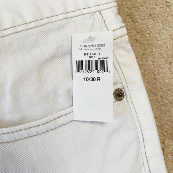 Long & Lean White Jeans w/ Tan stitching - Picture 5 of 7